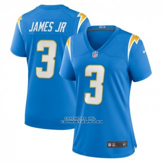 Camiseta NFL Game Mujer Los Angeles Chargers Derwin James Jr Azul Claro