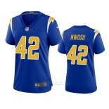 Camiseta NFL Game Mujer Los Angeles Chargers Uchenna Nwosu Alterno 2020 Azul