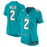 Camiseta NFL Game Mujer Miami Dolphins Malik Willis Azul
