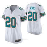 Camiseta NFL Game Mujer Miami Dolphins Reshad Jones Throwback Blanco