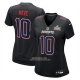 Camiseta NFL Game Mujer New England Patriots Drake Maye Super Bowl LX Patch Negro