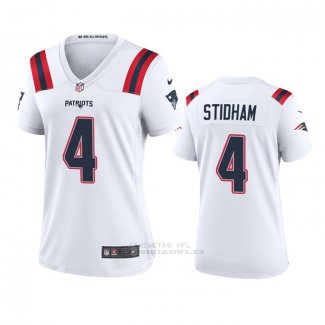 Camiseta NFL Game Mujer New England Patriots Jarrett Stidham 2020 Blanco