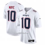 Camiseta NFL Game New England Patriots Drake Maye Blanco