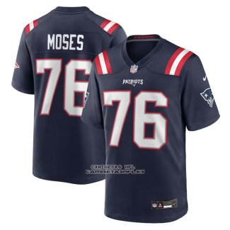 Camiseta NFL Game New England Patriots Morgan Moses Azul