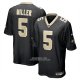 Camiseta NFL Game New Orleans Saints Kendre Miller Negro1
