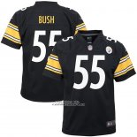 Camiseta NFL Game Nino Pittsburgh Steelers Devin Bush Negro