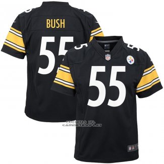 Camiseta NFL Game Nino Pittsburgh Steelers Devin Bush Negro