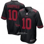 Camiseta NFL Game Nino San Francisco 49ers Jimmy Garoppolo Negro