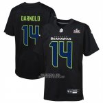 Camiseta NFL Game Nino Seattle Seahawks Sam Darnold Super Bowl LX Negro