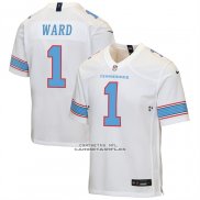 Camiseta NFL Game Nino Tennessee Titans Cameron Ward Blanco1