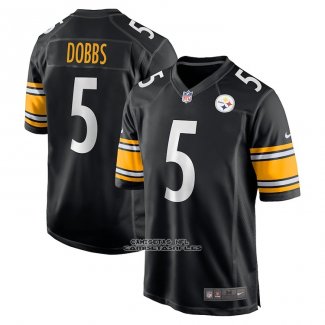Camiseta NFL Game Pittsburgh Steelers Joshua Dobbs Negro
