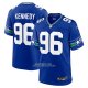 Camiseta NFL Game Seattle Seahawks Cortez Kennedy Throwback Retired Azul