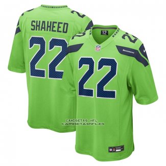 Camiseta NFL Game Seattle Seahawks Rashid Shaheed Alterno 2 Verde
