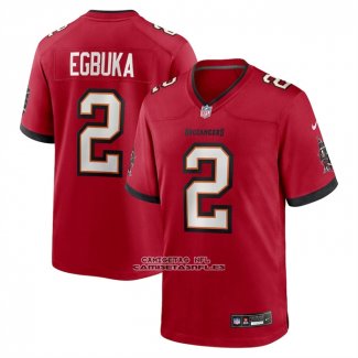 Camiseta NFL Game Tampa Bay Buccaneers Emeka Egbuka Rojo