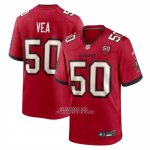 Camiseta NFL Game Tampa Bay Buccaneers Vita Vea 50th Anniversary Rojo