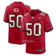Camiseta NFL Game Tampa Bay Buccaneers Vita Vea 50th Anniversary Rojo