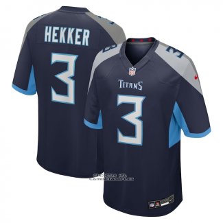 Camiseta NFL Game Tennessee Titans Johnny Hekker Azul
