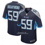 Camiseta NFL Game Tennessee Titans Sam Okuayinonu Primera Azul