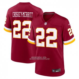 Camiseta NFL Game Washington Commanders Jacory Croskey Merritt Rojo