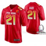 Camiseta NFL Hombre Cleveland Browns Denzel Ward AFC 2019 Pro Bowl Rojo