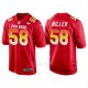 Camiseta NFL Hombre Denver Broncos 58 Von Miller Rojo AFC 2018 Pro Bowl