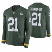 Camiseta NFL Hombre Green Bay Packers Ha Ha Clinton Dix Verde Therma Manga Larga