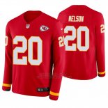 Camiseta NFL Hombre Kansas City Chiefs Steven Nelson Rojo Therma Manga Larga