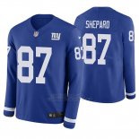Camiseta NFL Hombre New York Giants Sterling Shepard Azul Therma Manga Larga