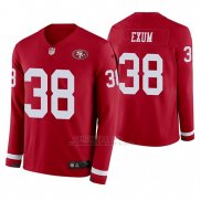 Camiseta NFL Hombre San Francisco 49ers Antone Exum Rojo Therma Manga Larga