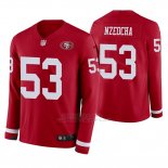 Camiseta NFL Hombre San Francisco 49ers Mark Nzeocha Rojo Therma Manga Larga