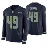 Camiseta NFL Hombre Seattle Seahawks Shaquem Griffin Azul Therma Manga Larga