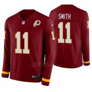 Camiseta NFL Hombre Washington Commanders Alex Smith Burgundy Therma Manga Larga