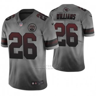 Camiseta NFL Kansas City Chiefs Damien Williams Ciudad Gris