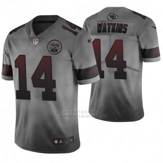 Camiseta NFL Kansas City Chiefs Sammy Watkins Ciudad Gris