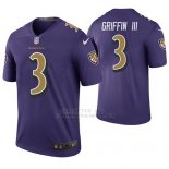 Camiseta NFL Legend Hombre Baltimore Ravens Robert Griffin Iii Violeta Color Rush