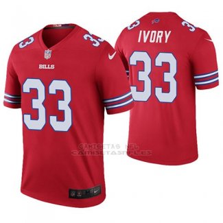 Camiseta NFL Legend Hombre Buffalo Bills Chris Ivory Rojo Color Rush