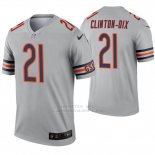 Camiseta NFL Legend Hombre Chicago Bears 21 Ha Ha Clinton Dix Inverted Gris