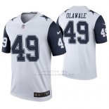 Camiseta NFL Legend Hombre Dallas Cowboys Jamize Olawale Blanco Color Rush