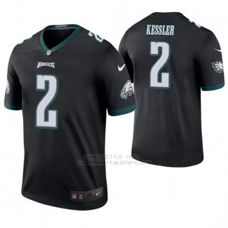 Camiseta NFL Legend Hombre Philadelphia Eagles Cody Kessler Negro Color Rush