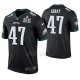 Camiseta NFL Legend Hombre Philadelphia Eagles Nathan Gerry Negro Super Bowl Lii Champions Color Rush