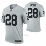 Camiseta NFL Legend Las Vegas Raiders Josh Jacobs Inverted Gris
