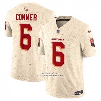 Camiseta NFL Limited Arizona Rojos James Conner 2025 Rivalries Collection Crema