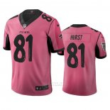 Camiseta NFL Limited Atlanta Falcons Hayden Hurst Ciudad Edition Rosa