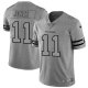 Camiseta NFL Limited Atlanta Falcons Jones Team Logo Gridiron Gris