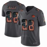 Camiseta NFL Limited Cincinnati Bengals Mixon Retro Flag Negro