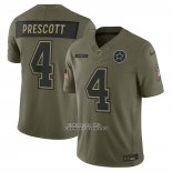 Camiseta NFL Limited Dallas Cowboys Dak Prescott 2025 Salute To Service Verde Militar