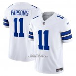 Camiseta NFL Limited Dallas Cowboys Micah Parsons 11 Vapor F.U.S.E. Blanco