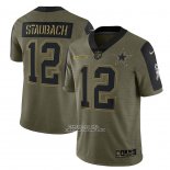 Camiseta NFL Limited Dallas Cowboys Roger Staubach 2021 Salute To Service Retired Verde