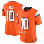 Camiseta NFL Limited Denver Broncos Bo Nix Alterno Vapor F.U.S.E. Naranja1