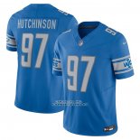Camiseta NFL Limited Detroit Lions Aidan Hutchinson Vapor F.U.S.E. Azul